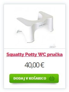 Sedeti ali čepeti - Squatty Potty wc pručka